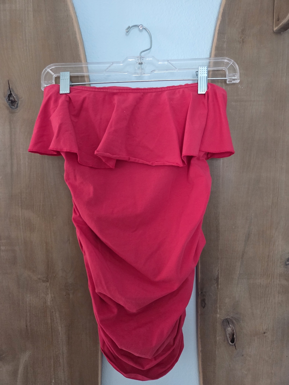 Victoria's Secret Fuchsia Off-Shoulder Ruffle Mini Dress
